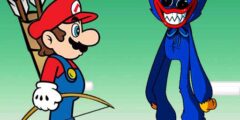 Mario vs Huggy Wuggy